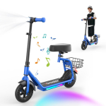 iScooter iK7 Laste Elektriroller 25,2V 4,5Ah 250W Mootor 20 KM/H Tippkiirus 15 KM S&otilde;iduulatus 80 kg Maksimaalne koormus sinine