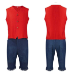 ONE PIECE Hooaeg 2 Live Luffy Kost&uuml;&uuml;mid Solon Luffy Live Filmi tegelase Kost&uuml;&uuml;mid M blue