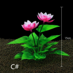 Akvaariumi akvaariumi sisekujundus tehisplastist v&otilde;ltsvesi muru saarmas lootose kunstplastist lill