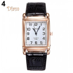 Dilara meeste naiste mood, kunstnahast rihm, ruudukujuline sihverplaadiga kvartsist analoog randmekellake must