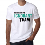 Meeste vintage triiks&auml;rk Graafiline T-s&auml;rk Ole osa The Ignorant Team White XS valge