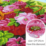 T&auml;isteemanttikandid lill roosa 5D teemantmaal ristpistes 3D teemantmosaiik n&auml;put&ouml;&ouml; k&auml;sit&ouml;&ouml; 20*30 cm