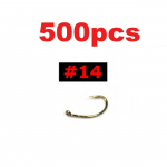 500 TK K&auml;rbseskonks n&uuml;mf Viga krevettikud vastsed Caddis k&auml;rbse siduvad kalakonksud # 10 # 12 # 14 kuld pronks terav hulgim&uuml;&uuml;k #14