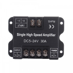 DC 5-24V 30A &uuml;hev&auml;rviline andmekasti repiiter alumiiniumist signaaliv&otilde;imendi jaoks must