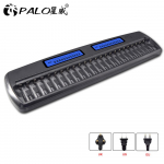PALO 24 pesa nutikas kiire akulaadija 1,2 V ni-mh ni-cd AA / AAA laetava aku jaoks US plug