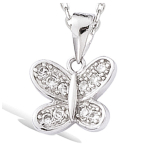 Les Tr&eacute;sors De Lily [G9003] - h&otilde;bedane ripats 'Papillon de Charme' h&otilde;bevalge (roodiumiga kaetud) - 12x10 mm valge