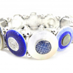 NOA [H0850] - Bracelet Cr&eacute;ateur 'Bora Bora' bleu sinine