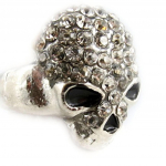 H&otilde;bevalge 'Skull' disainers&otilde;rmus 48 valge