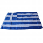 90*150cm 3 x 5 Ft rippuv Kreeka lipp Pol&uuml;ester Standardne lipub&auml;nner V&auml;lislipp Kreeka lipp