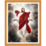 Teemantmaal Ristpistes Religioon Jeesuse ikoonid Hobik&auml;sit&ouml;&ouml; K&auml;sitsi valmistatud kingitus Tikand Kodukaunistus 20X30CM