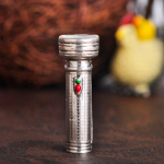 Blucome klassikaline taskulamp elektrilise taskulampi kujuga prossin&otilde;el Antiikkuldse v&auml;rvi prossid m&uuml;tsikrae tarvikud naistele meestele kingitus h&otilde;be