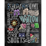 5D isetehtud teemanttikandid, maastikukujuline tahvel, tsitaat Teemantmaal Ristpistes Kodukaunistuse kingitus 20X30CM