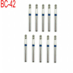 10 tk FG Teemanthammaste puur Hammaste poleerimine, siluv valgendust&ouml;&ouml;riist, keskmine 1,6 mm kiirele k&auml;siinstrumendile BC-42 BC-42 sinine