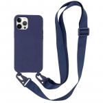 Luksuslik vedel silikoon&uuml;mbris koos Crossbody kaelakee kaelarihmaga iPhone 16 15 14 Plus 13 12 11 Pro Max 13 12 Mini XR XS X 8 7 Plus SE 2020 jaoks iPhone 12