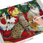 5D DIY Teemantmaaling Kassi t&auml;ispuur Hobid ja k&auml;sit&ouml;&ouml; Teemanttikandid Loomamosaiik K&auml;sit&ouml;&ouml; J&otilde;ulukingitus Full Round (20X30CM)
