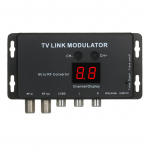 TVLINK-modulaator AV-RF-muundur ja IR-laiendi RF-modulaator must