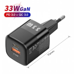 KUULAA USB C laadija 33W GaN Type C PD Kiirlaadimise seinapistik iPhone 15/14/13/12/11/Pro/Pro Max/XS/XR/8 Plus jaoks iPad Pro Air 2020 iPad mini 2021 jaoks 33W GaN (EU) New must