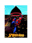 Spider-Man kapuutsiga vannipont&scaron;o 55x110 must