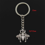 Moodne Bee Bug 26x25mm ripats 30mm v&otilde;tmehoidja metallist kett h&otilde;bedane meeste auto kingitus suveniirid v&otilde;tmehoidja h&otilde;be