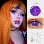 17 mm Mini Sclera objektiivid Sharingan Rinnegan Halloweeni kontaktl&auml;&auml;tsed Vampiir Zombie Cosplay Silmakontaktid Anime tarvikute jaoks 17mm must/punane