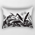 Troopilise taime lille ilu mustriga padjap&uuml;&uuml;r ristk&uuml;likukujuline v&auml;ike padjap&uuml;&uuml;r 50 cm x 30 cm 50*30cm