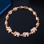 WWJ Vogue Cubic Zirconia Elevandi tennise k&auml;ev&otilde;rud k&auml;ev&otilde;rud kuld