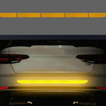 Auto helkurlindi kleebised v&auml;limine hoiatusriba helkurteip J&auml;ljeta kaitsev autokleebis pagasiruumi kere Auto tarvikud kollane