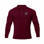 Muscleguys Autumn New meeste pikkade varrukatega polos&auml;rk Puuvillane avara rev&auml;&auml;riga T-s&auml;rk vabaaja spordimoe topp M must