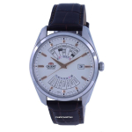 Orient mitme aasta kalender valge numbrilauaga nahast automaatne RA-BA0005S10B RA-BA0005S30B meeste k&auml;ekell valge