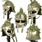 Armor Armor Keskaegne gladiaator Maximus Movie Helmet Lerp