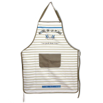 Les Tr&eacute;sors De Lily [A0248] - Puuvillane k&ouml;&ouml;gip&otilde;ll  Cabourg - Hotel de la Plage  taupe sinine valge - 90x70 cm NA pruun