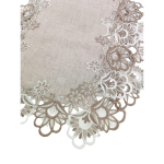 Les Tr&eacute;sors De Lily [R7686] - Lauamatt 'Belle &Eacute;poque' taupe valge - 88x41 cm beež