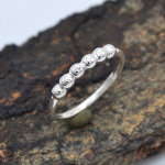 J&otilde;ulukingitus H&otilde;bedane k&auml;sitsi valmistatud s&otilde;rmus, soliidne 925 sterlingh&otilde;bedast ehted, naiste s&otilde;rmus 6