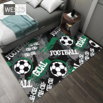 Jalgpallivaip Cartoon Magamistoa vaip pehme flanellist teismelise vaiba jaoks 120x160cm 1pcs