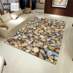 3D kivist suur vaip elutuppa V&auml;rviline munakivist tr&uuml;kitud flanellist k&auml;snvaip magamistoa jaoks k&ouml;&ouml;gimatt libisemisvastane vannituba 80x120cm 1pcs