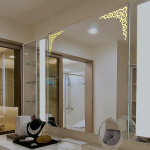 Moodne peegelstiilis eemaldatav kleebis, seinamaaling Seinakleebis Kodutuba DIY Decor One Size kuld