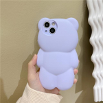 3D Cartoon Bear telefoni&uuml;mbris Iphone 13 12 11 Pro Max Xr Xs Max 13 Pro Candy Color Silikoonist Karu kuju P&otilde;rutuskindel kate For iPhone 11Pro Max