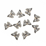 4 tk 21x15 mm liblikas emailiga metallist ripats ehete valmistamiseks.