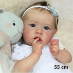 NPK Reborn Dolls 55cm Pehme vin&uuml;&uuml;l Silikoon Reborn Baby Doll Vannit&uuml;druk M&auml;nguasjad Boneca Lastele S&uuml;nnip&auml;evakingitus girl