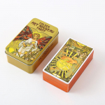 10x6 cm kuldne juugend-tarot tinas
