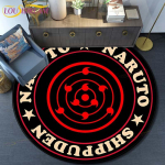 Anime Naruto &uuml;mmargune vaip, mood multifilmi pildid, prinditud &uuml;mmargune ala Vaibad salong magamistoa p&otilde;randamatt libisemisvastane 120cm