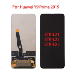 LCD-ekraan Huawei Y9 Prime 2019 jaoks, LCD-ekraan, puuteekraan, digitaiser, t&auml;ielik koostisosa vahetus must