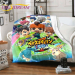 Anime Tekid Inazuma Eleven tekk Pehme multifilm tekk Flanell tekk voodi Diivan tekk Tooli kate tekk Kodu sisustus 75x90cm