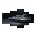 5 paneeli luksuslik 911 sportauto t&ouml;&ouml;stuslik retro seinakunst plakatid l&otilde;uendpildid HD-maalid kodukaunistus elutoa kaunistamine 40x60cm*2 40x80cm*2 40x100cm*1