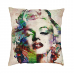 Popkunst Kuldne Warhol Monroe Marilyns Padjakatted Dekoratsioon 3D-prinditud toolipadja kate voodipesu Kontori padjaliist 30x30cm 12x12in