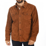 Noora Meeste Pruun Suede S&auml;rk T&otilde;eline Lambanahk Pehme S&auml;rk | Talvine Peo R&otilde;ivas Cowboy Suede Jakk | Kuulsuste Kingitused S&auml;rk talle XS pruun