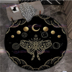 Satanic Goat gooti punk Pentagram &uuml;mmargune vaip libisemiskindel uksematt p&otilde;rand &otilde;udus kuradi vaip elutoa matid n&otilde;ia &uuml;mmargune vaip 120cm