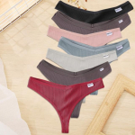 FINETOO 7 TK/komplekt M-XL Naiste puuvillane pesu 9 &uuml;hev&auml;rvilised alusp&uuml;ksid G-string Seksikad V-taljega stringid T&uuml;drukute aluspesu Naiste alusp&uuml;ksid XL