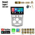 Autoraadio Carplay jaoks Renault Logan 1 2004-2009 Android Multimeedia Videopleier GPS Navigatsioon WIFI 2+32GB 1+16GB