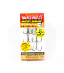 Gamakatsu 68535 Treble Hook RB M l&uuml;hikese varrega nanomantel, suurus 5 (4502)